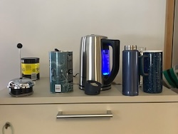 Lab coffee station