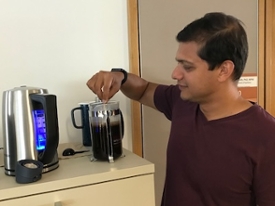 Lab coffee station